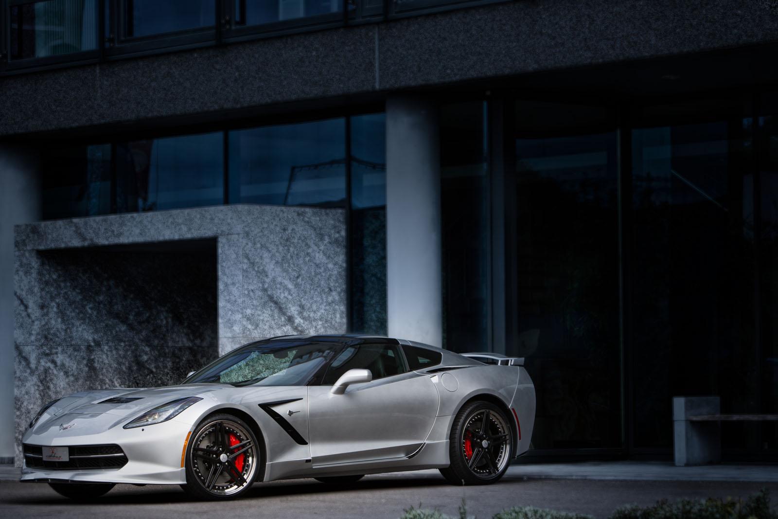 Chevrolet Corvette c7 вид сбоку