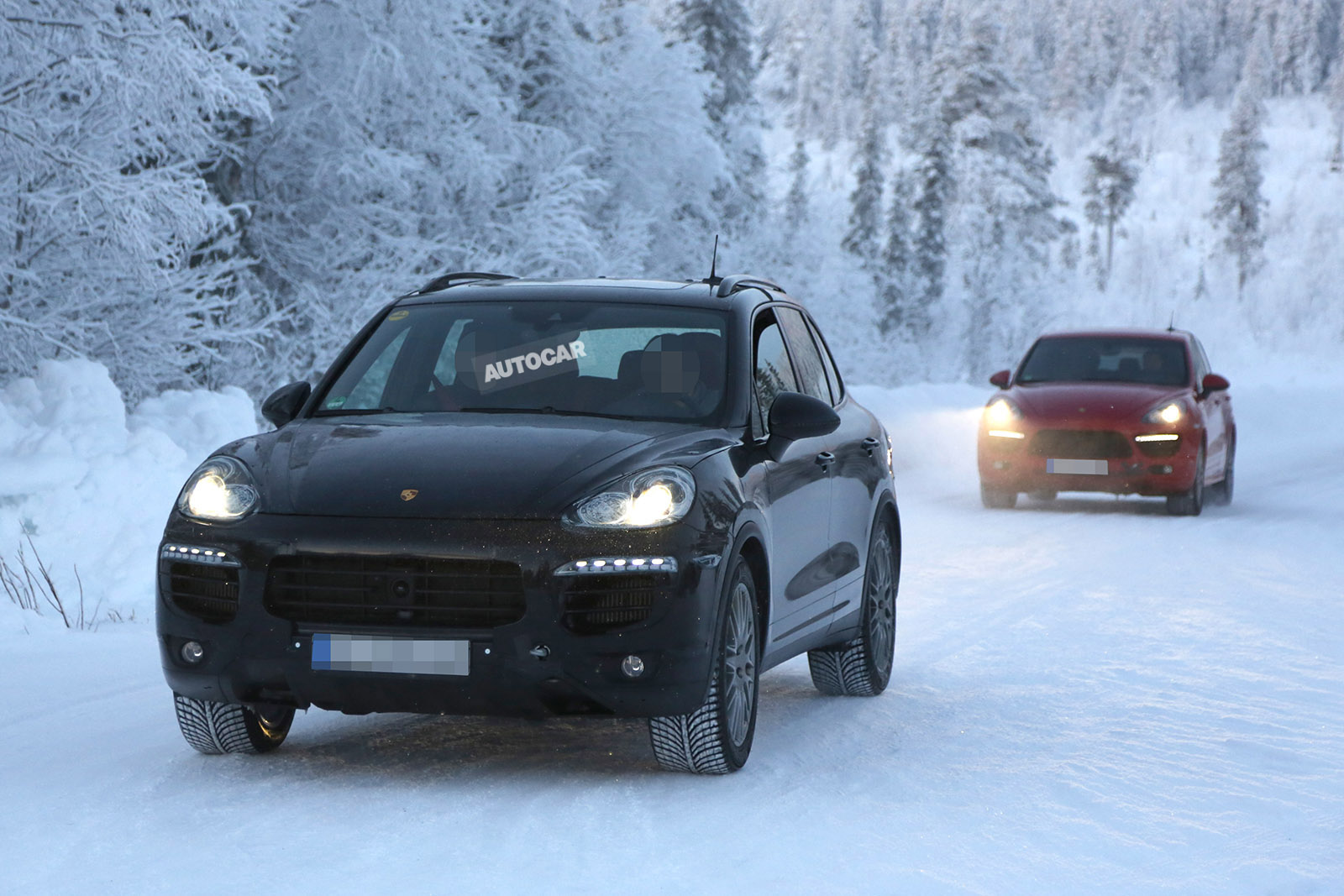 Porsche Cayenne 958 зима
